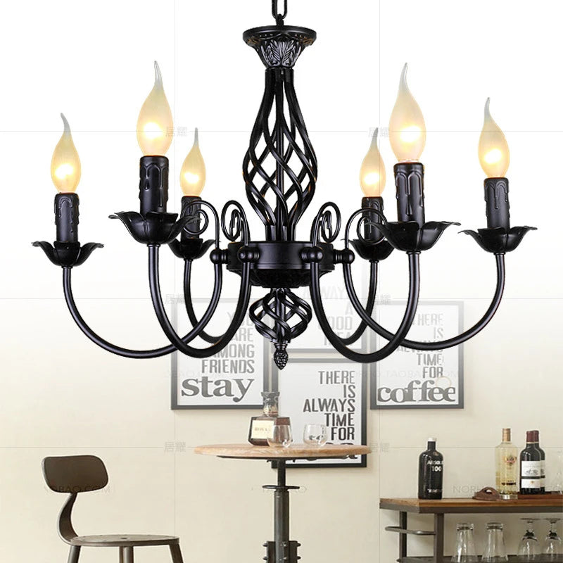Vintage metal chandelier for elegant interior décor