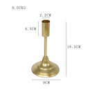 Gold metal candle holder for parties and weddings