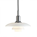 Danish designer glass pendant light for modern interiors