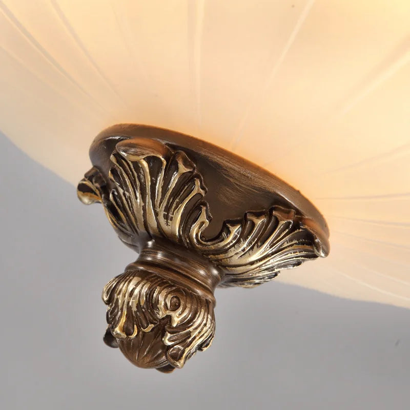 Retro industrial resin ceiling light for indoor lighting