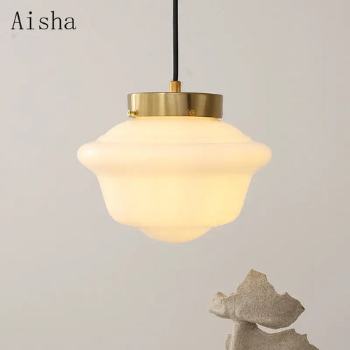 Elegant modern glass pendant light for interior decoration - vue 5 sur 8