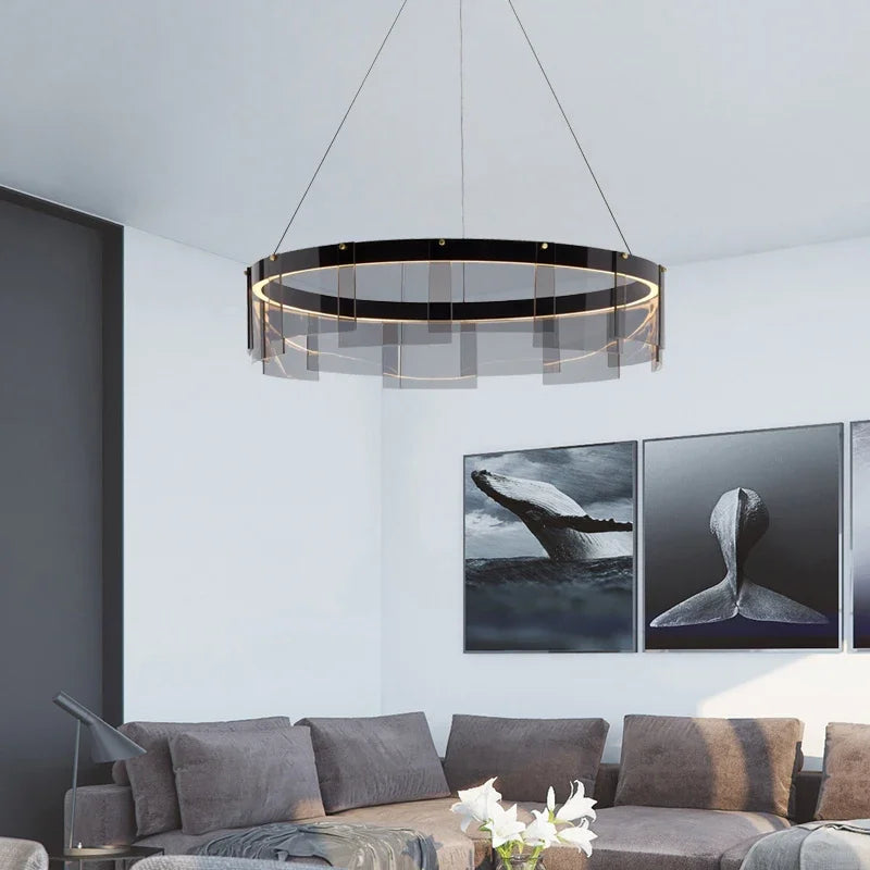 Modern glass pendant light for elegant and minimalist lighting