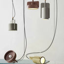 Industrial cement pendant light for retro interior decor