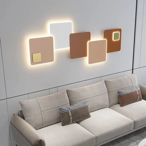 Modern LED wall light creative design for decorative ambience - vue 5 sur 8