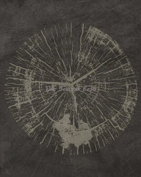 Abstract tree ring wall art posters