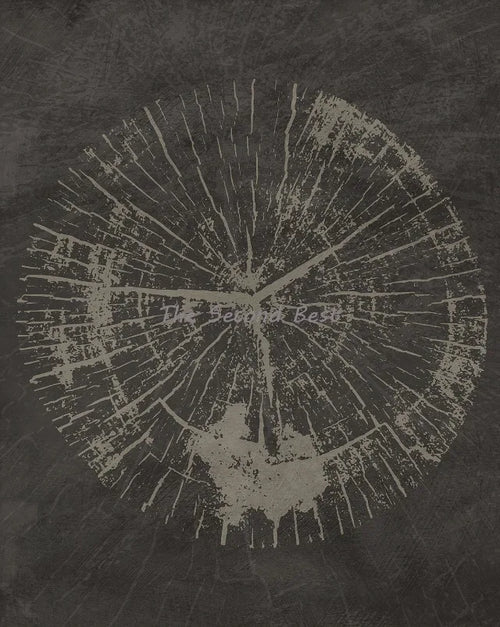 Abstract tree ring wall art posters