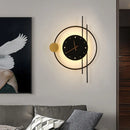 elegant nordic design acrylic iron led wall clock
