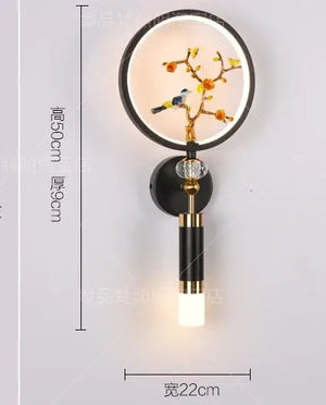 Luxury LED crystal wall light for indoor lighting