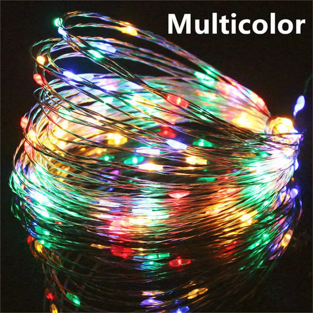 Usb led copper silver string lights for party decorations