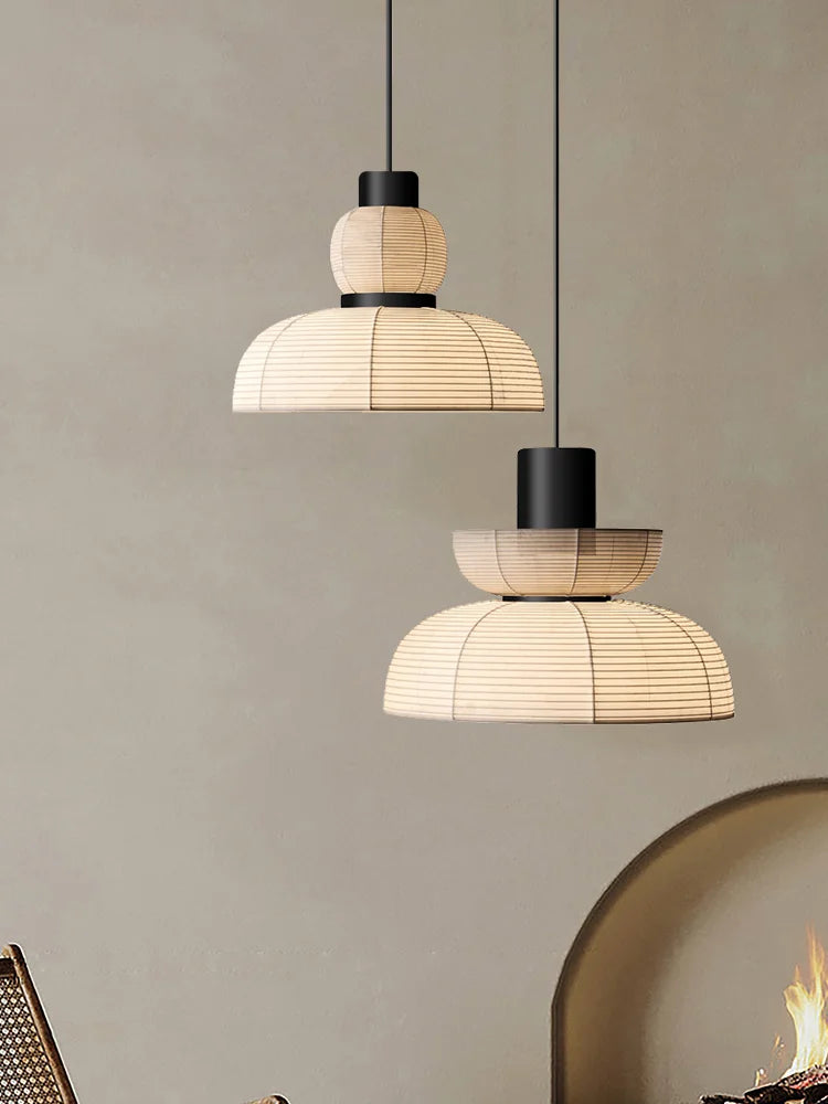 Minimalist wabi sabi LED chandelier for restaurant or bar