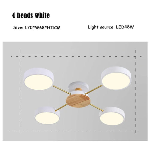 Modern creative LED ceiling light for interior decoration - vue 15 sur 25