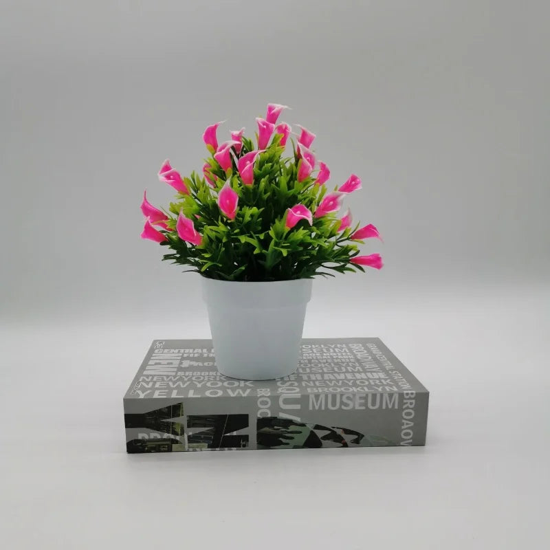 Artificial bonsai flower in pot for indoor and outdoor decoration - vue 10 sur 13