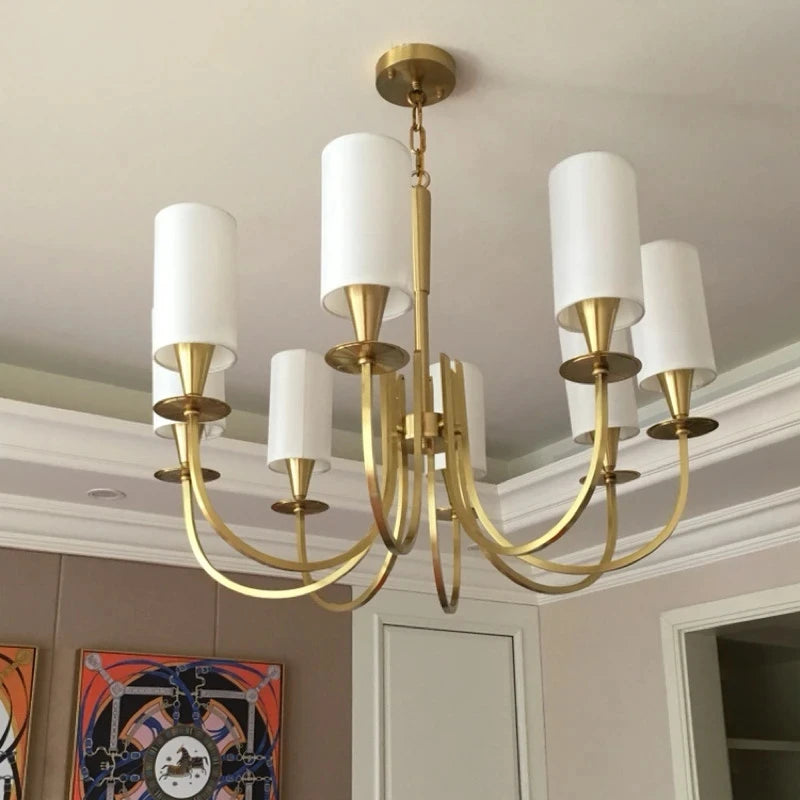 Nordic American rural copper chandelier - vue 4 sur 13