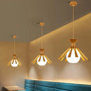 Nordic wooden LED pendant light for interior decoration 2024