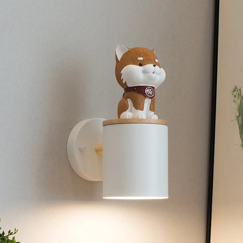 Nordic wall light with switch in iron and resin - vue 2 sur 16