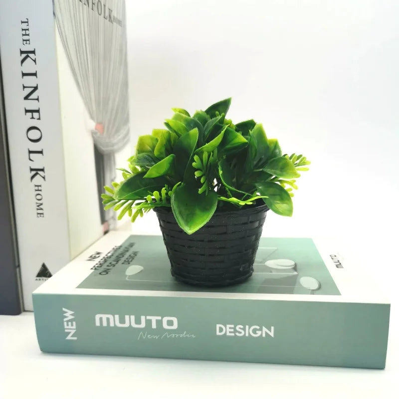 Mini artificial potted plant for decoration and festive events - vue 11 sur 11