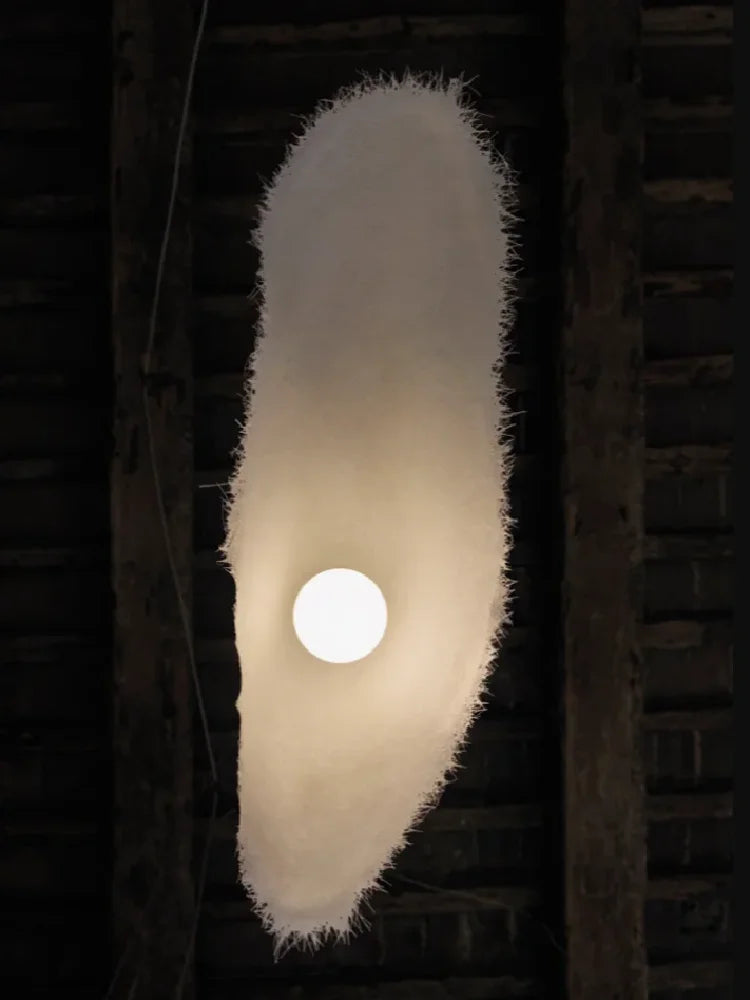Nordic wabi sabi LED chandelier for retro interior decor - vue 5 sur 9