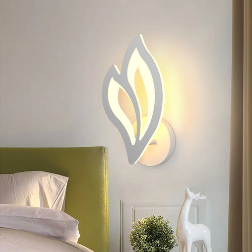 Modern LED leaf wall light for indoor lighting - vue 2 sur 8
