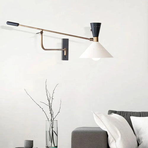 American long arm wall light - vue 2 sur 5