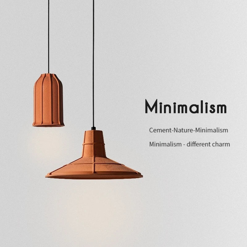 Retro loft concrete industrial pendant light for bar or home