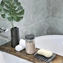 self-draining silicone soap dish to keep soap dry