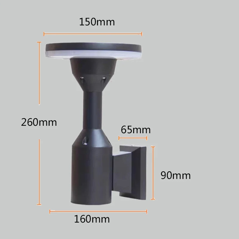 Outdoor wall light waterproof garden lamp for residential spaces