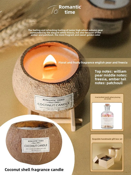 coconut scented candle gift set Christmas souvenir - vue 16 sur 20