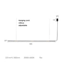 Square LED ceiling light with manual sensor, 2024 modern lighting