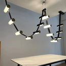 Postmodern creative leather chandelier for modern artistic decor