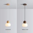 Solid wood pendant light for modern interior decor