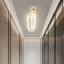Modern minimalist LED ceiling light for outdoor use