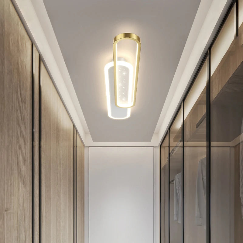 Modern minimalist LED ceiling light for outdoor use - vue 5 sur 14