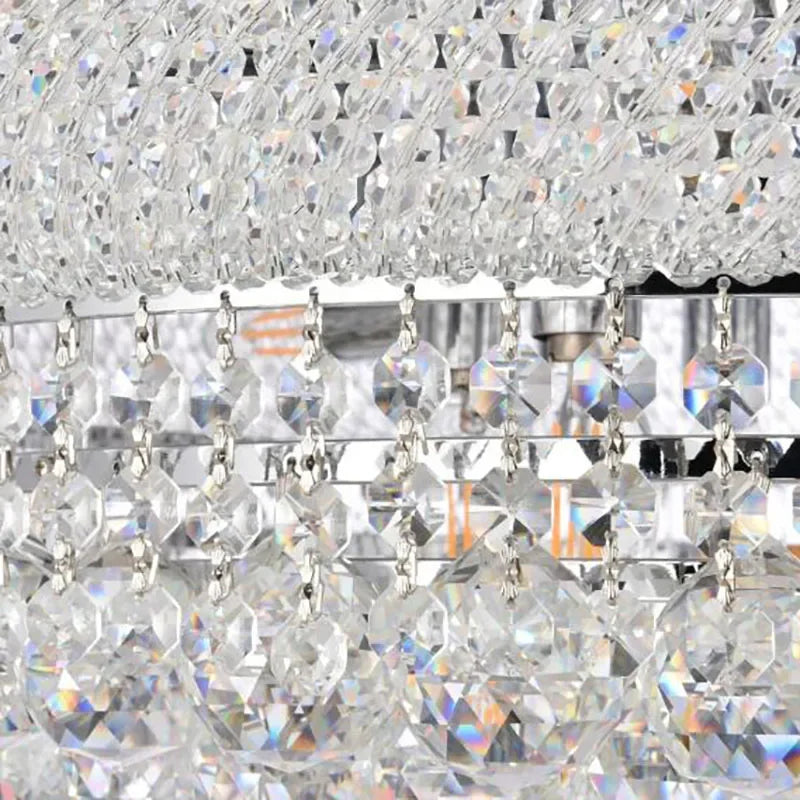 Luxury modern crystal LED pendant light