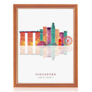 Skyline posters and prints of major cities for artistic decoration
