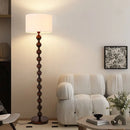 High-end wooden floor lamp for retro interior decor