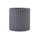 ceramic flower pot vertical lines for indoor plants