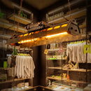 Industrial loft style retro chandelier for bar or café
