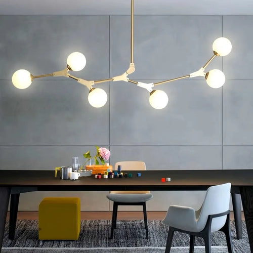 Modern pendant light minimalist dimmable indoor decor - vue 4 sur 12