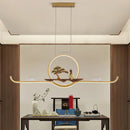 Chinese style pendant light for a zen and modern atmosphere