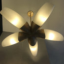 Modern minimalist glass chandelier for elegant interiors