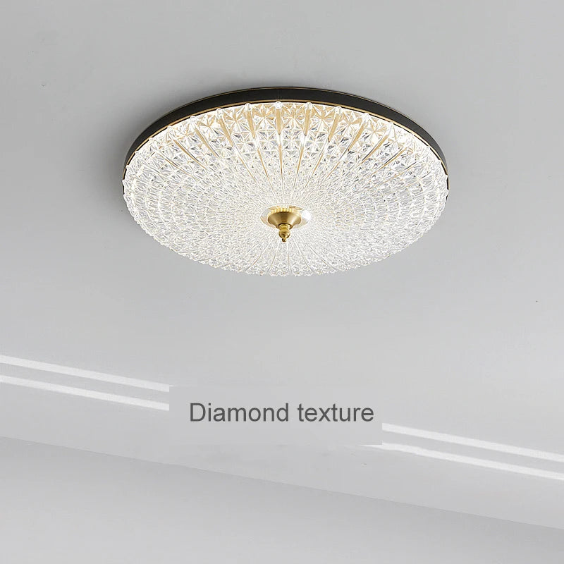 Luxury copper ceiling light nordic and American style