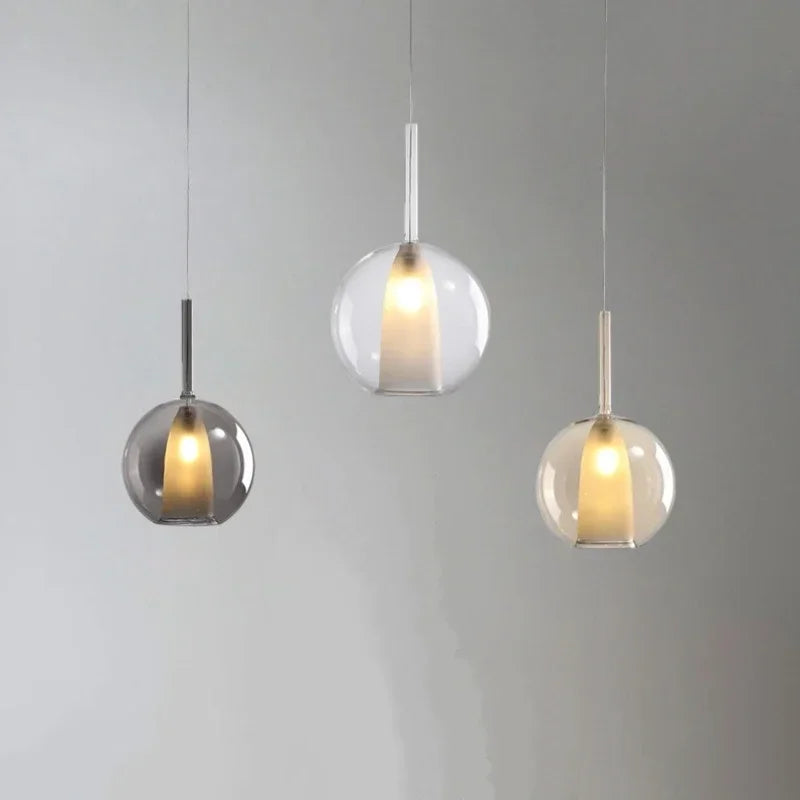 Modern nordic glass pendant light for decorative lighting