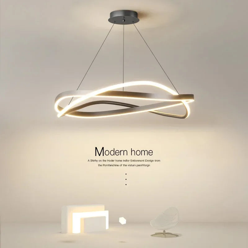 Modern LED pendant light for indoor spaces