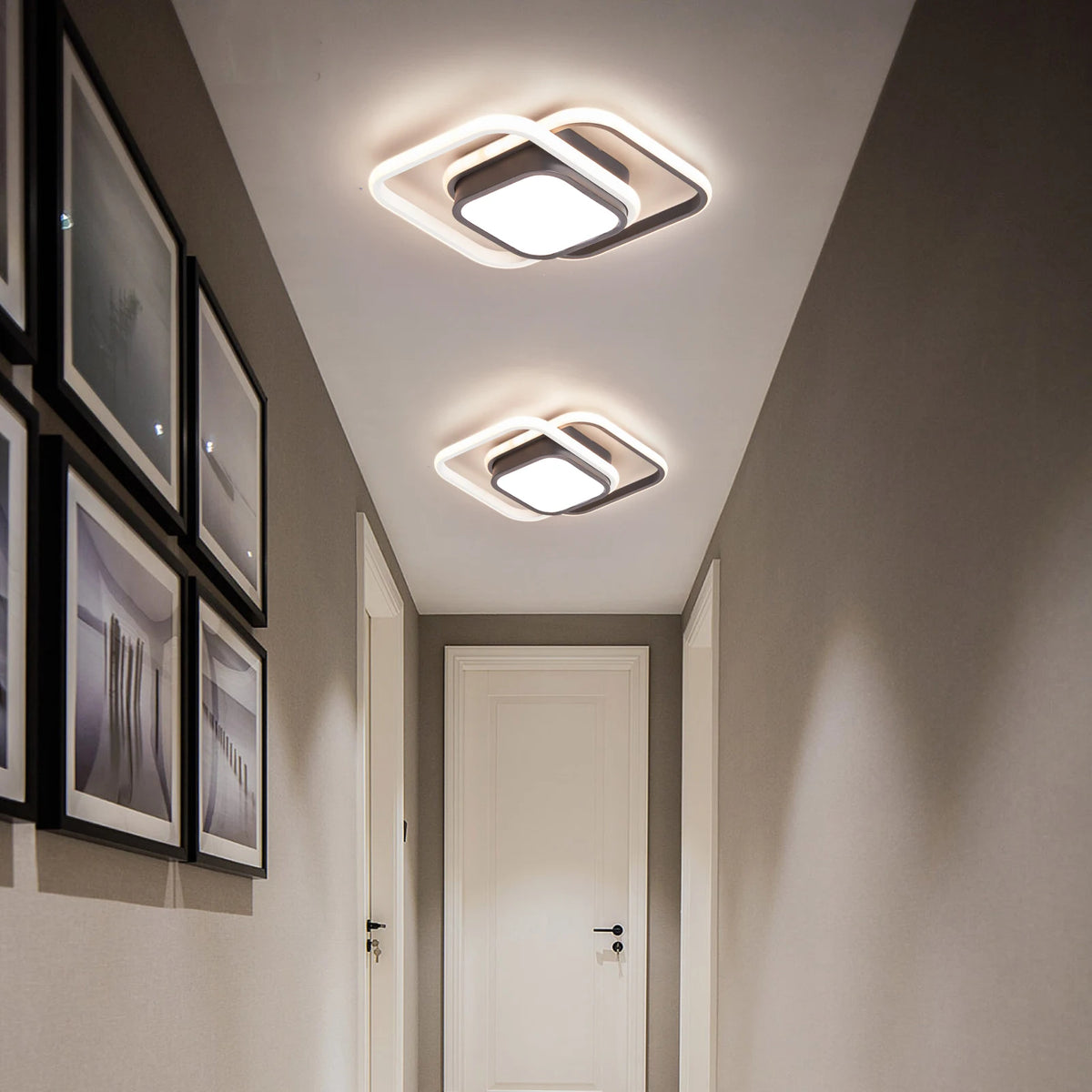 Modern LED chandelier for elegant and contemporary interiors - vue 5 sur 8