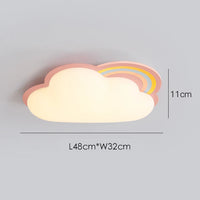 Rainbow cloud ceiling light for children's bedroom creative decor