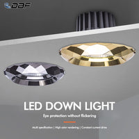 Recessed LED ceiling spotlight