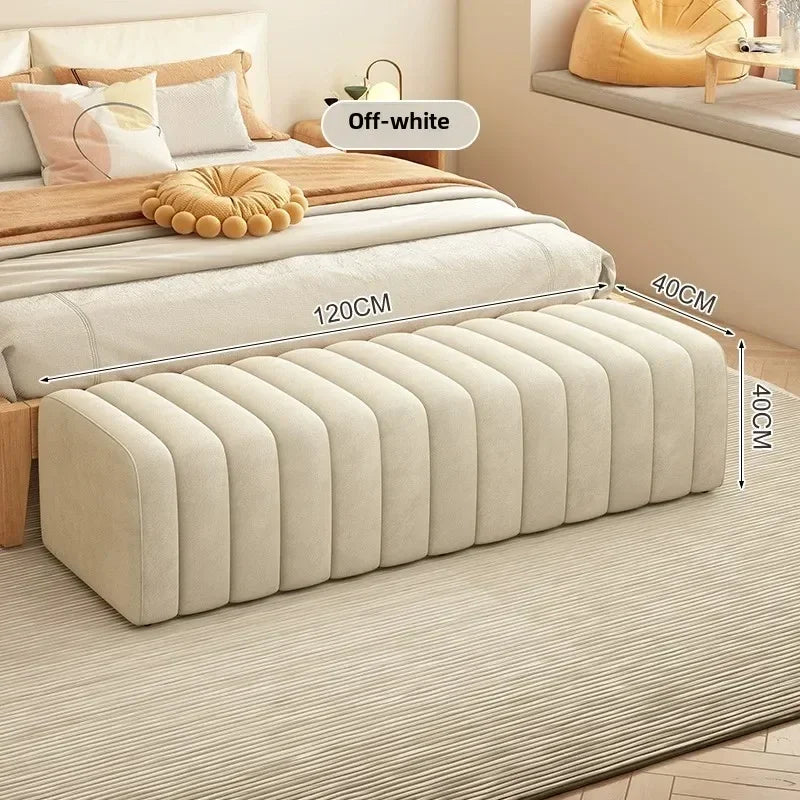 modern design shoe bench with soft and comfortable footrest - vue 13 sur 26