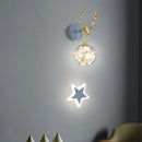 Nordic minimalist luxury star wall lamp bedside chandelier