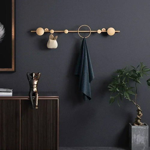 Nordic luxury decorative wall mounted clothes and hat rack - vue 12 sur 18