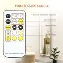 HOMCOM wall mirror full body standing mirror with LED lights 40x37x157,5 cm